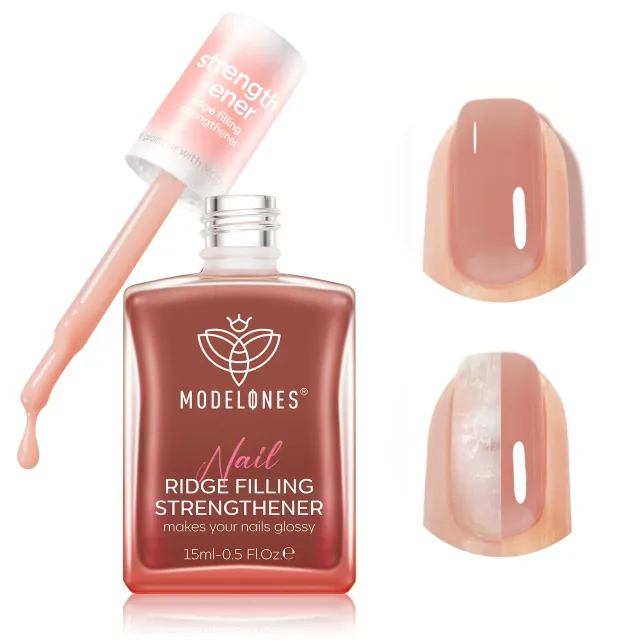 Modelones Nail Care nagelstärkare Warm Pink för sköra naglar