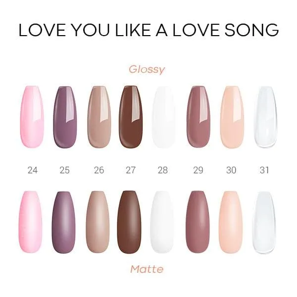 modelones Love You Like a Love Song akryl 8 brun