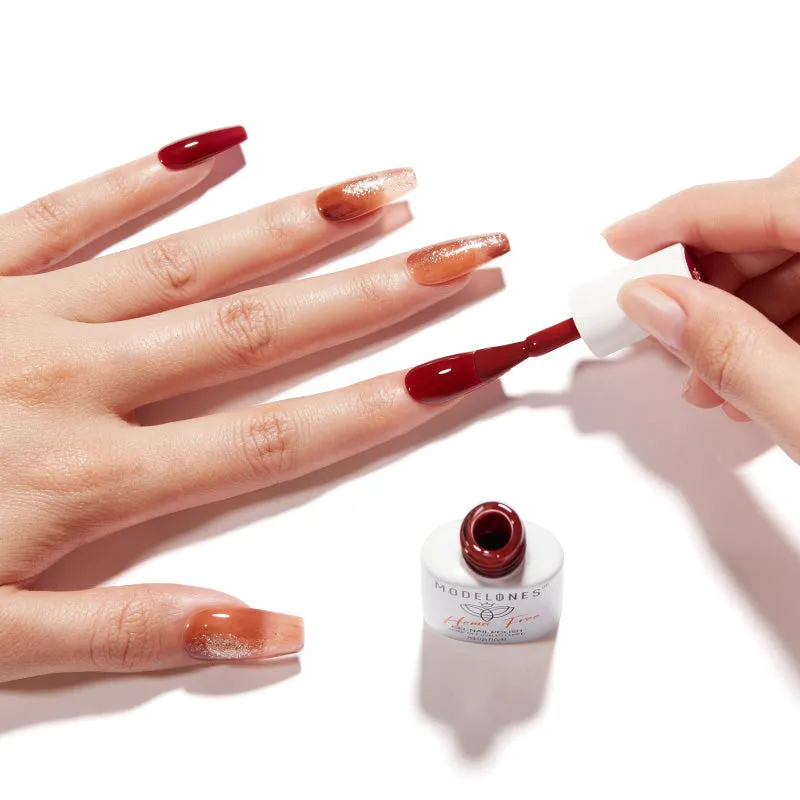 Modelones Amber Hues gellack 6-pack brun