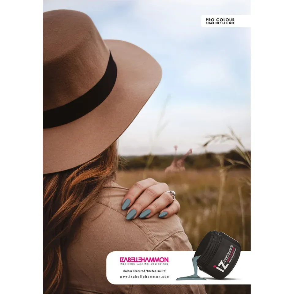 Iz Beauty Pro Colour Garden Route poster A2 salong