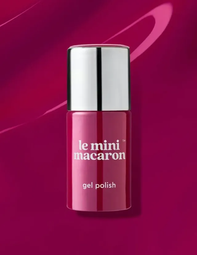 Le Mini Macaron Bisous Magenta gellack rosa täckande