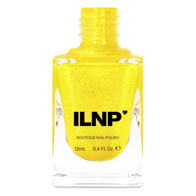 ILNP Peek-A-Boo nagellack 12 ml gult jelly glitter