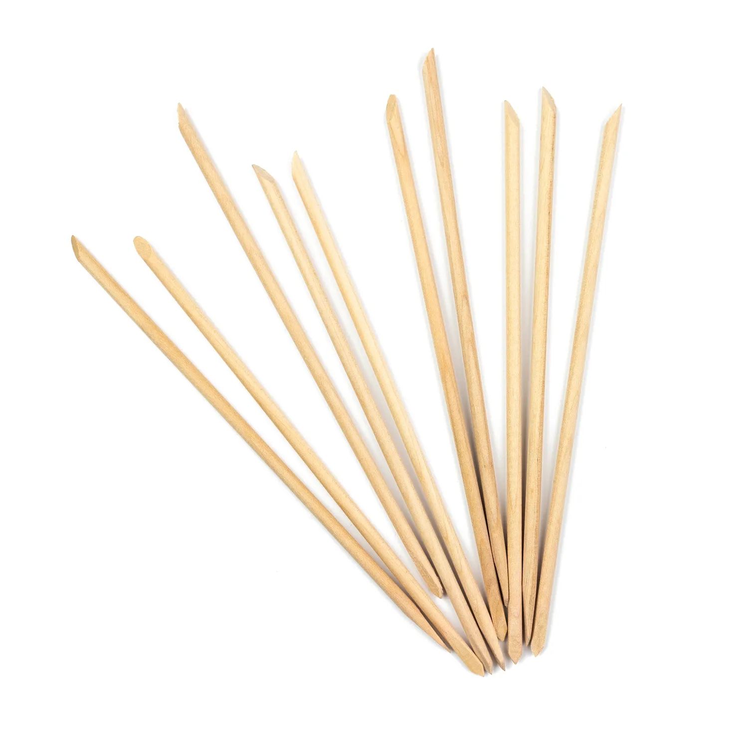 Iz Beauty Large Wooden Manicure Sticks manikyrpinnar 10-pack