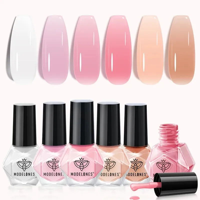Modelones Jelly Kiss nagellack 6-pack jelly nude