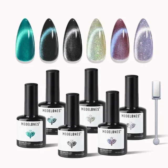 Modelones Aurora Dream gellack 6-pack cat eye