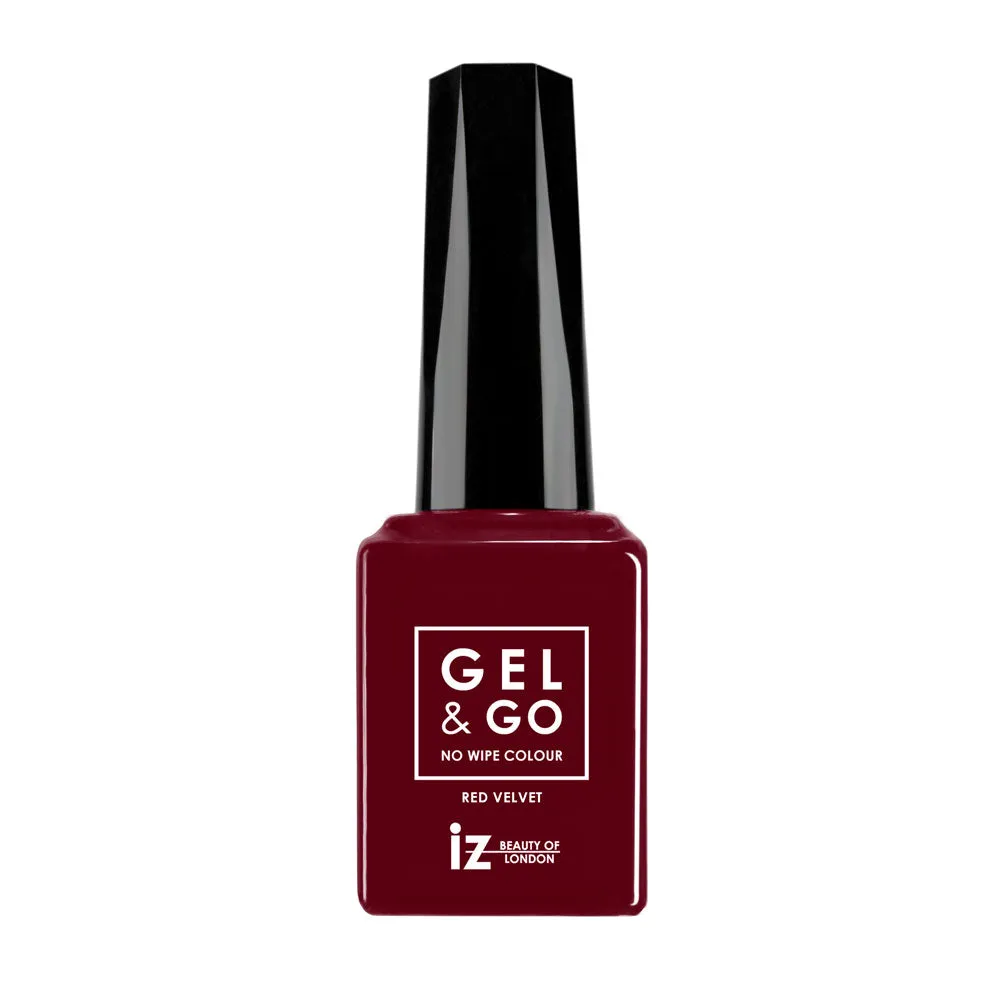 Iz Beauty GEL&GO GG1048 gellack Red Velvet 12 ml mörkröd