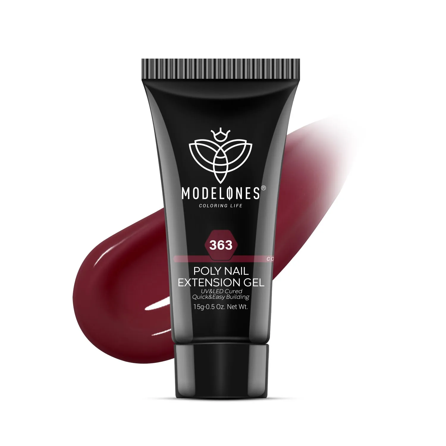 Modelones Scarlet polygel 15g klassisk röd krämig
