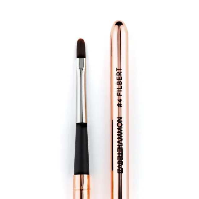 Iz Beauty Filbert gelpensel #4 metallhandtag