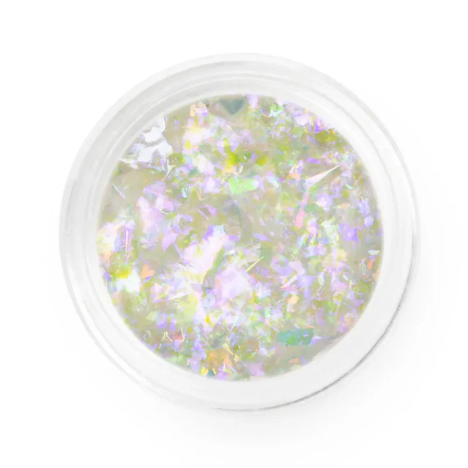 Iz Beauty Interstellar nagelflakes krom blå lila