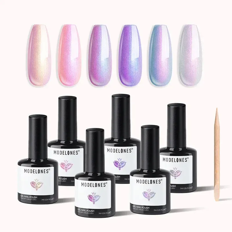 Modelones Shimmering Seashell gellack 6-pack shimmer