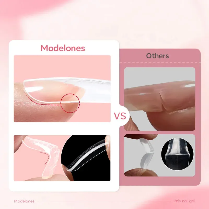 modelones Neutral Beauty polygel kit 3 färger