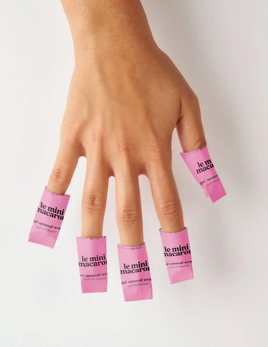 Le Mini Macaron remover wraps borttagning 100-pack