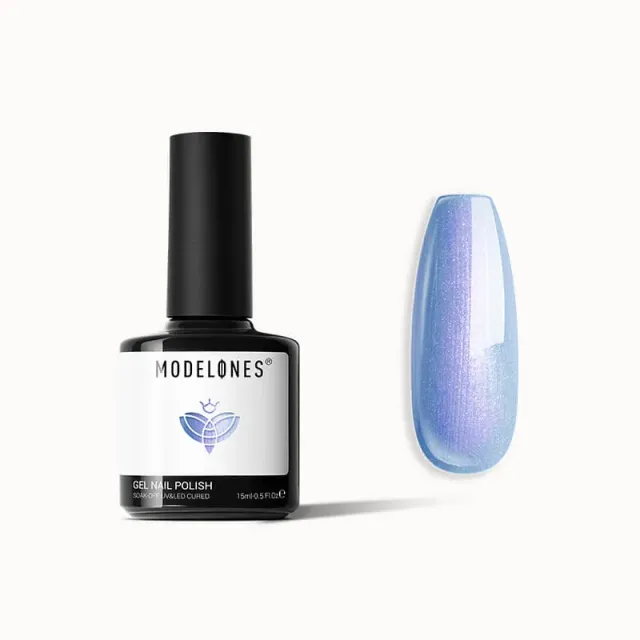 Modelones Inspire Gel gellack Blue Twisted 15ml skimrande