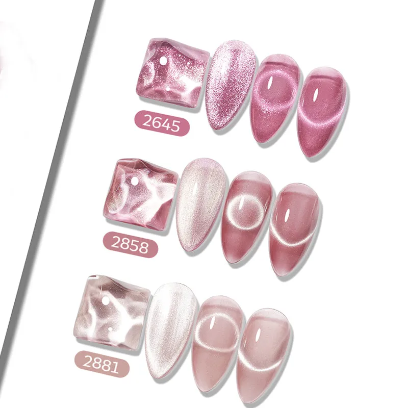 Modelones Velvet Blush cat eye gellack 6-pack rosa 11-free