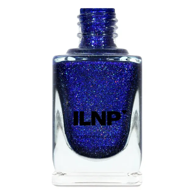 ILNP Downpour nagellack indigoblå holografisk