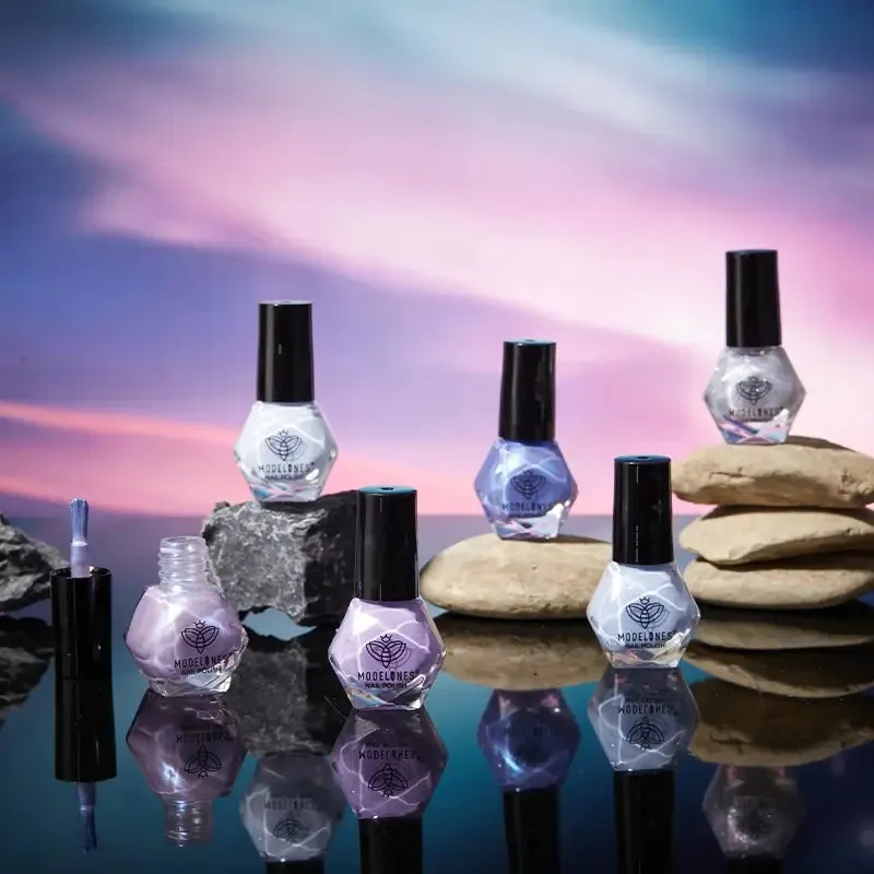 Modelones Snowman nagellack 6-pack blå kräm