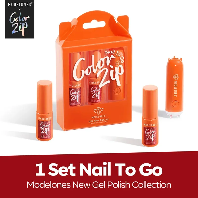 Modelones Set A Fire one step gellack röd 3-i-1