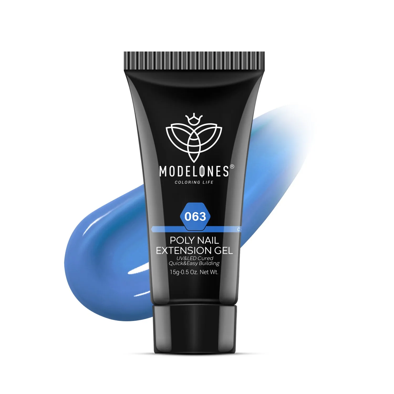 Modelones Sapphire Sky polygel 15g krämig blå