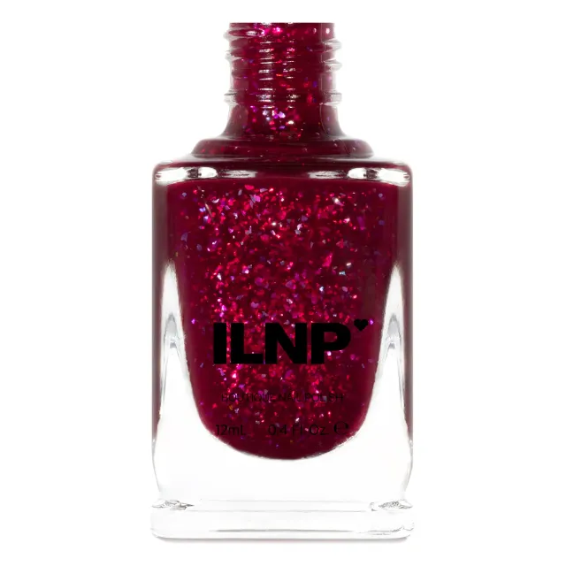 ILNP Curtain Call nagellack magenta flakie