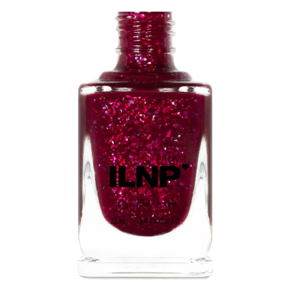 ILNP Curtain Call nagellack magenta flakie
