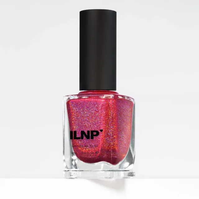 ILNP Stacey nagellack hallonrosa holografisk