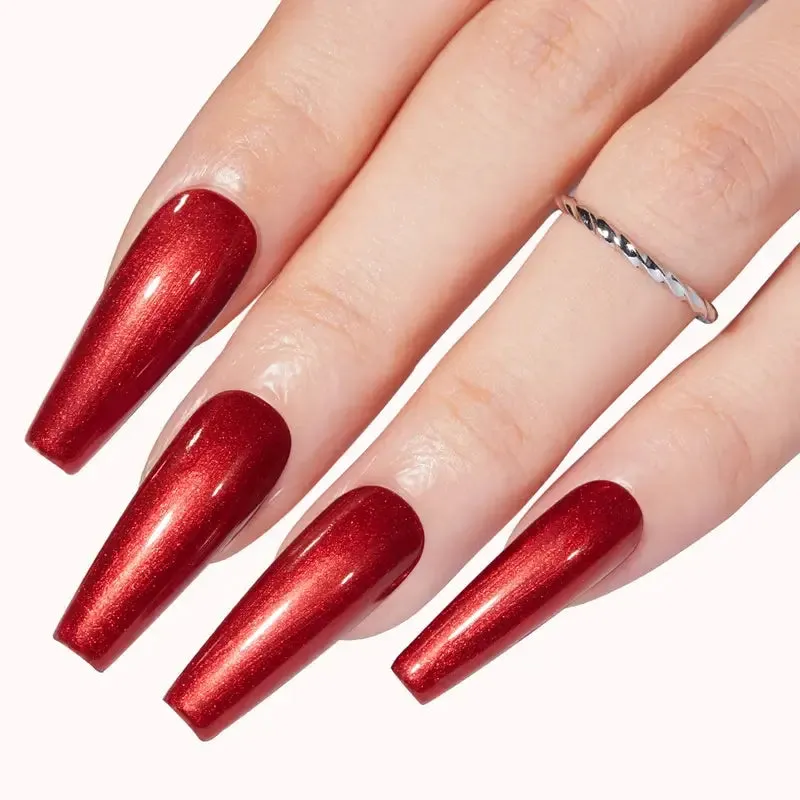 Modelones All Yours gellack röd shimmer 15 ml