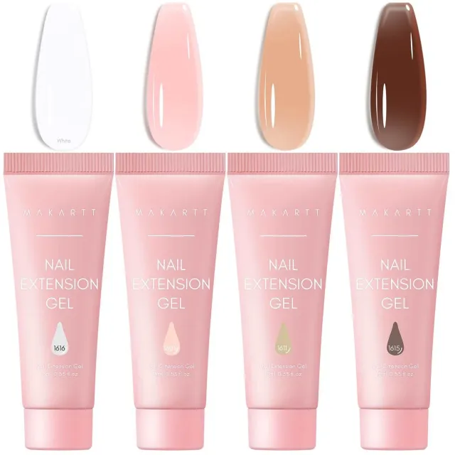 Makartt Bare Nude polygel set 4x15ML neutral