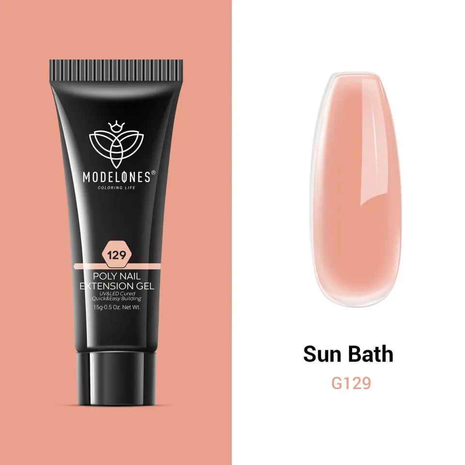 Modelones Single Poly Nail Gel polygel Sun Bath 15g orange jelly