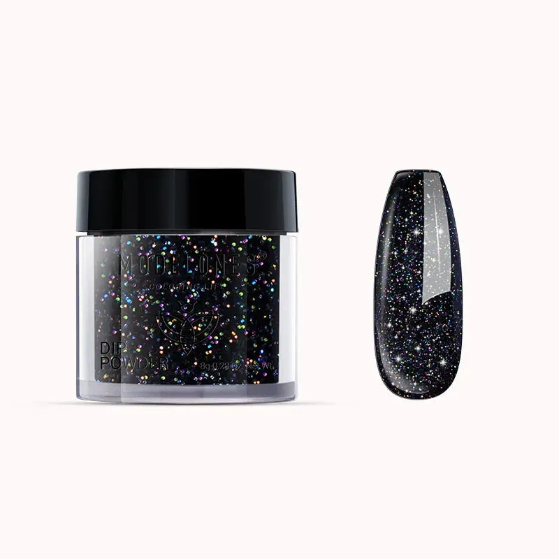 Modelones Little Star dippingpulver svart 8g glitter