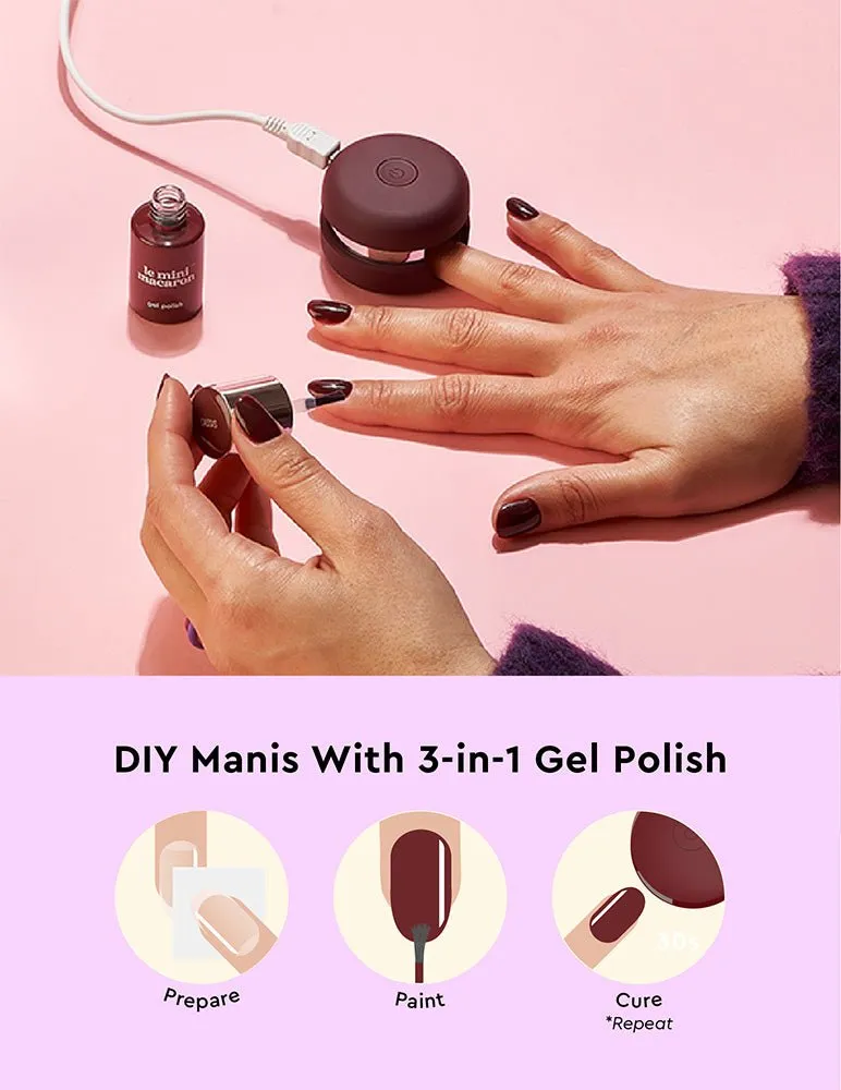Le Mini Macaron Cassis gelkit vinröd minikit