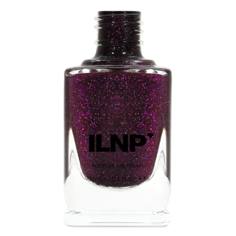 ILNP Madeline nagellack mörk bär holografisk