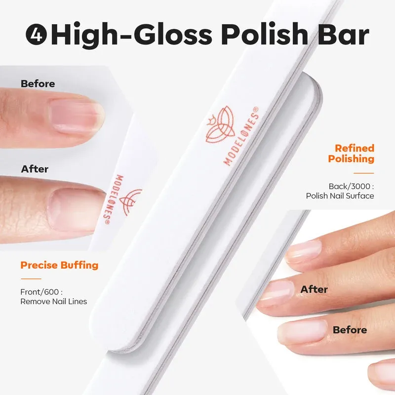 Modelones Nail Files nagelfilar 4-pack flexibla