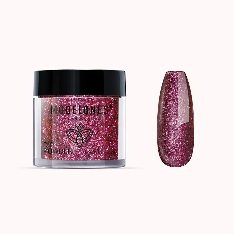 Modelones Runaway 499 dippingpulver röd shimmer 8g
