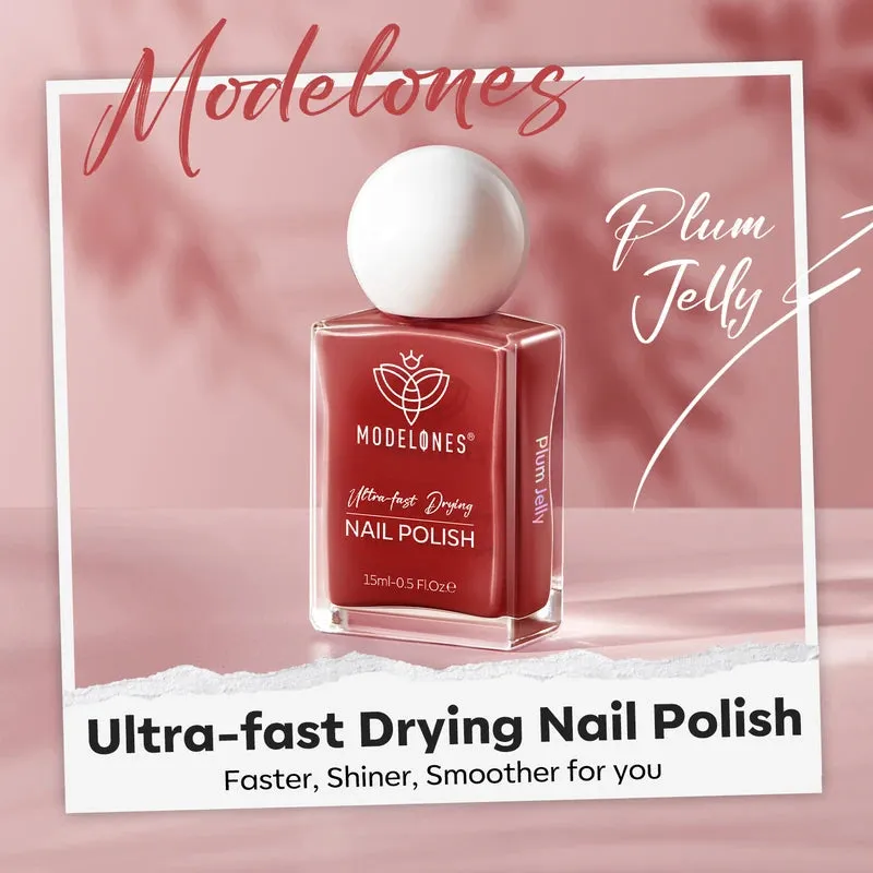 Modelones Plum Jelly nagellack plommonröd jelly