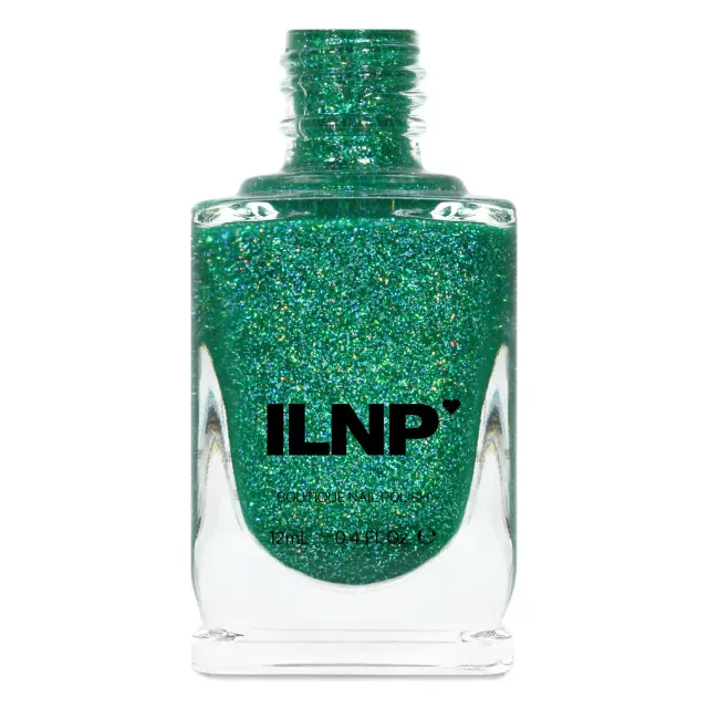 ILNP Hide and Seek nagellack grönt holo