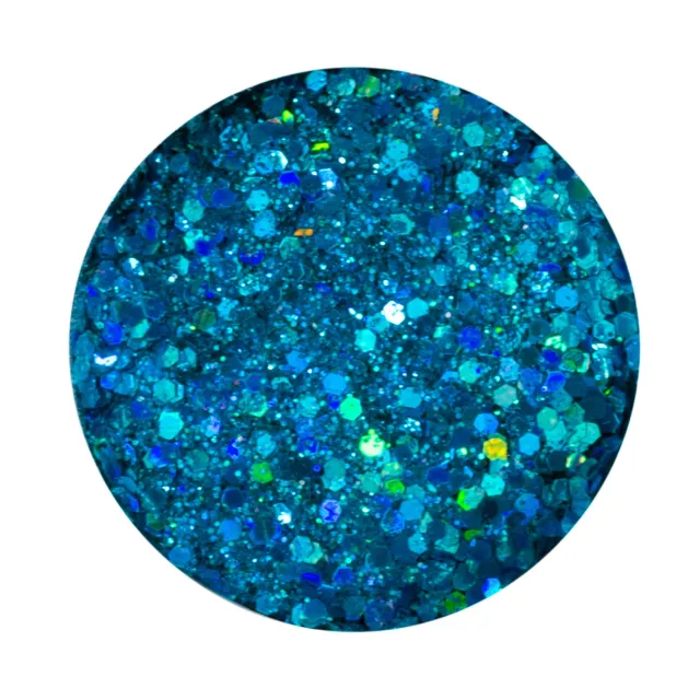 Iz Beauty Blue Lagoon nagelglitter 6g holografisk blå