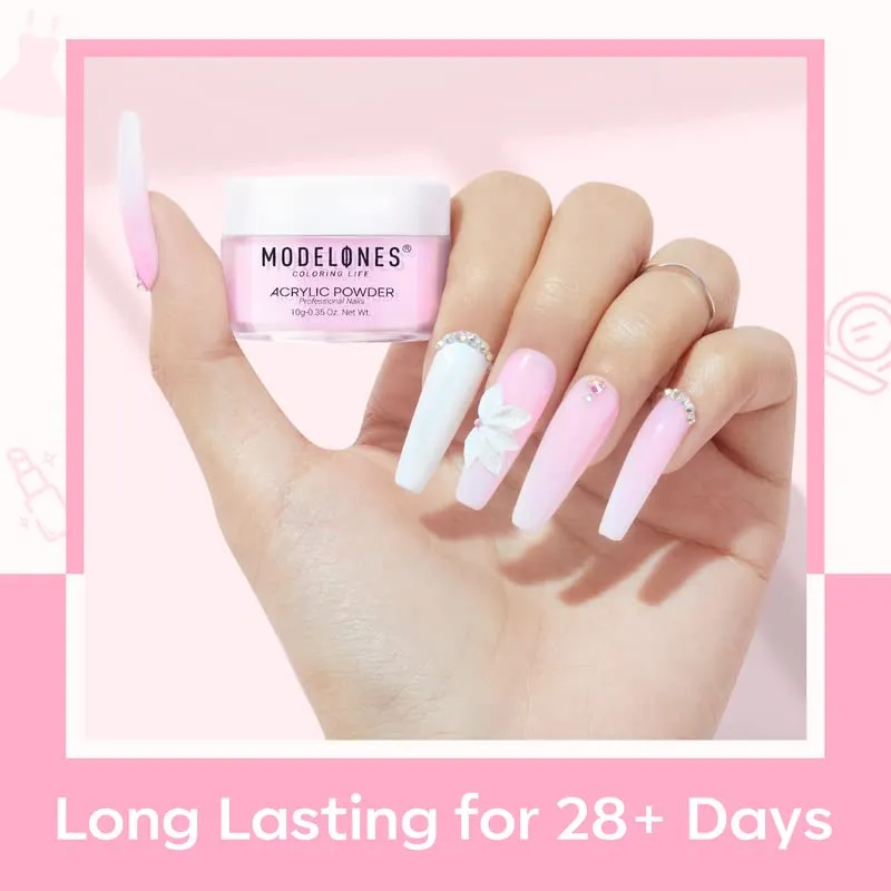 modelones Jelly Nude akrylpulverset 6-pack nude