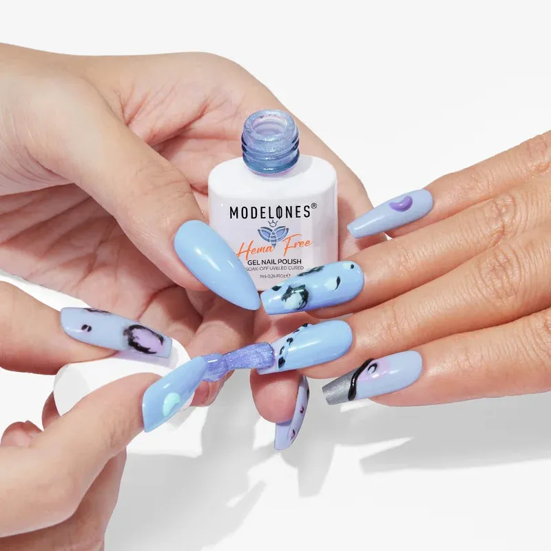Modelones Take My Blues Away gellack 6-pack blå cat eye