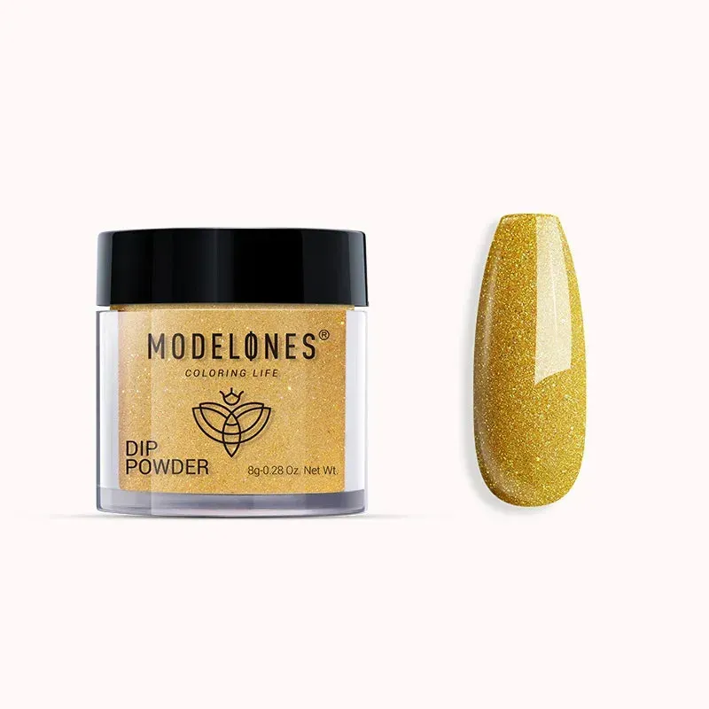 Modelones Gilded dippingpulver guld shimmer 8 g
