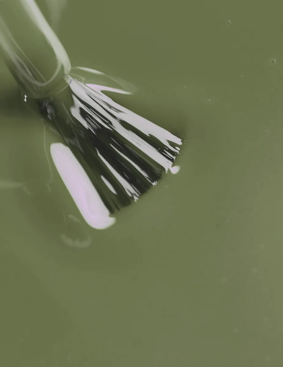 Le Mini Macaron gellack Serene Green olivgrön 3-i-1