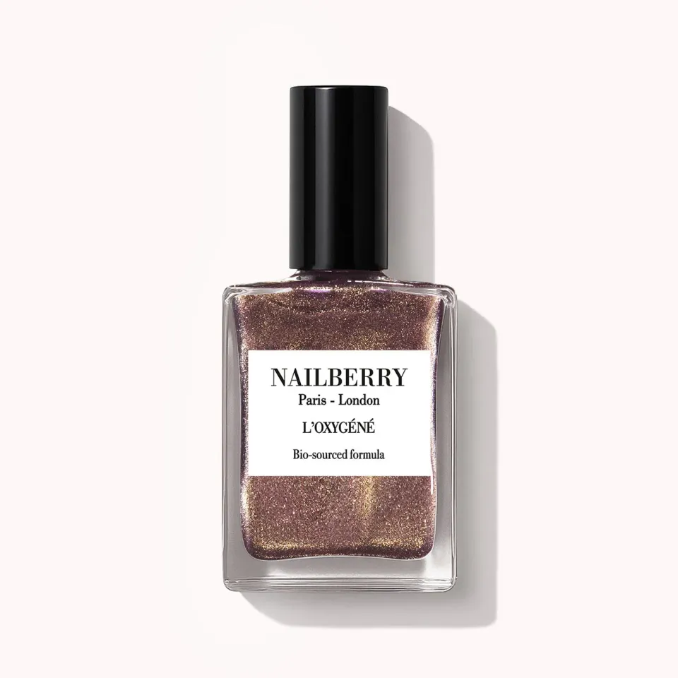 Nailberry Pink Sand nagellack 14 ml roseguld glitter