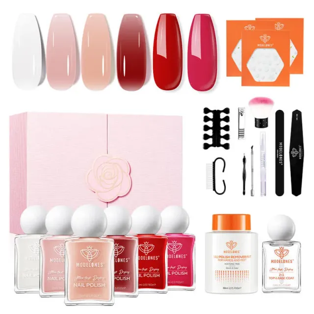 Modelones So Scarlet nagellack 6-pack jellyrött