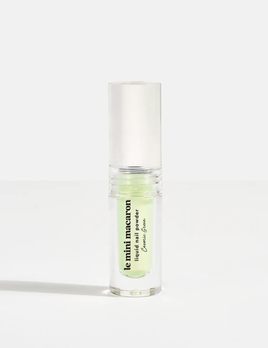 Le Mini Macaron Cosmic Green nagelpuder gräsgrön