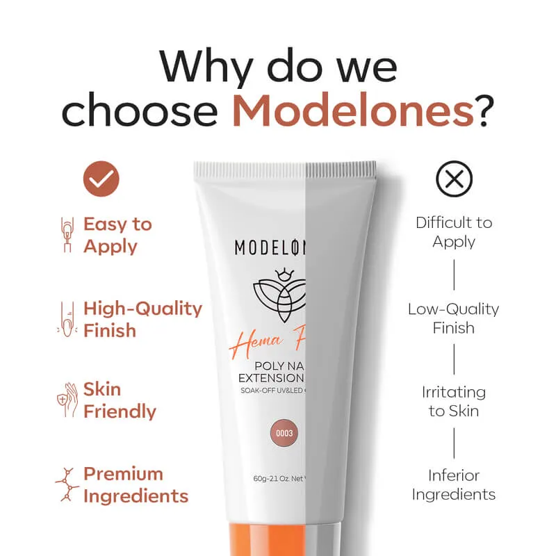 Modelones Poly Nail Gel Natural Nude polygel 60g nude