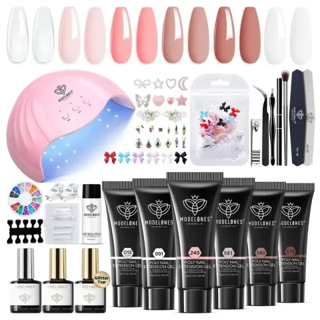 Modelones Cherry Girl polygel kit nude rosa