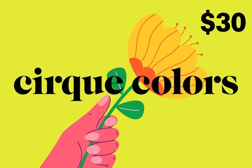 Cirque Colors Presentkort digitalt presentkort för nagellack