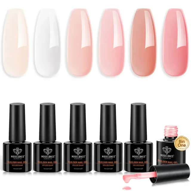 Modelones Rose Nude builder gel byggel rosé nude