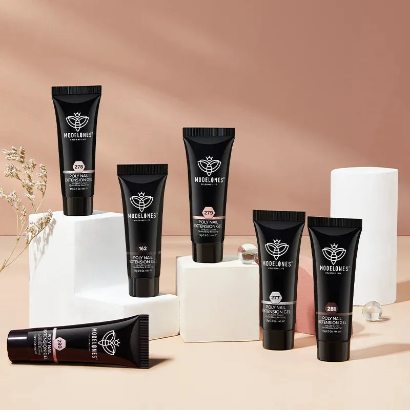 Modelones Skin Tones polygel set 6-pack nudebrun