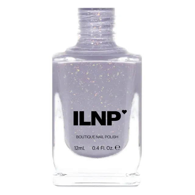 ILNP nagellack Pitter Patter lila flakig