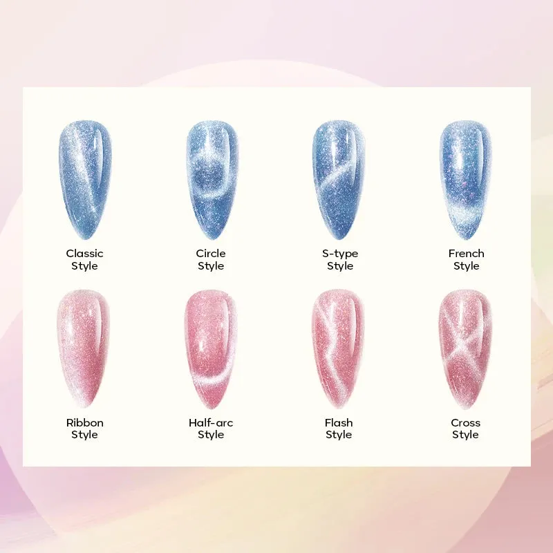 Modelones Holo Rainbow gellack set 6-pack cat eye